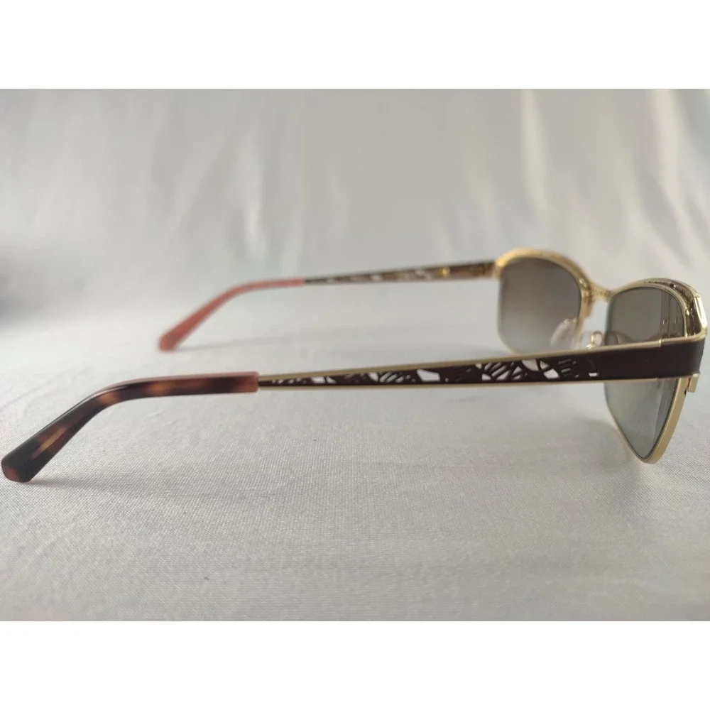 Liz Claiborne L577/S 09QHA Women's Sunglasses Brown Gold Filigree 56mm